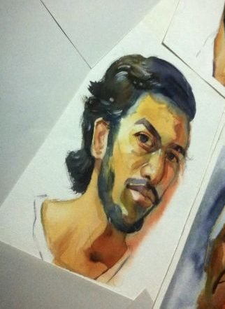 Watercolour portraits by Ninad