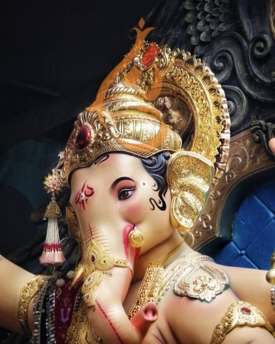 Close-up of a Ganesh idol